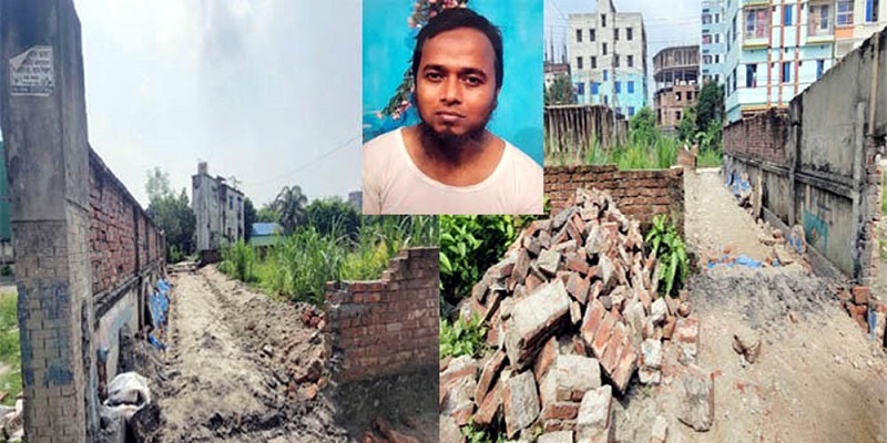 সিদ্ধিরগঞ্জের মিজমিজি মতিন সড়ক এলাকায় রাতের আধারে গুড়িয়ে দিলো চলাচলের পাকা রাস্তা