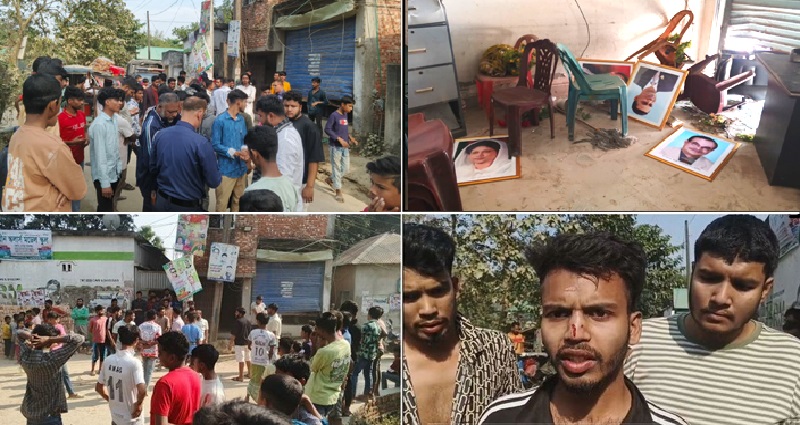 রূপগঞ্জে ছাত্রদলের দুই গ্রুপের সংঘর্ষ, আহত ৮, কার্যালয়ে হামলা ও ভাঙচুর