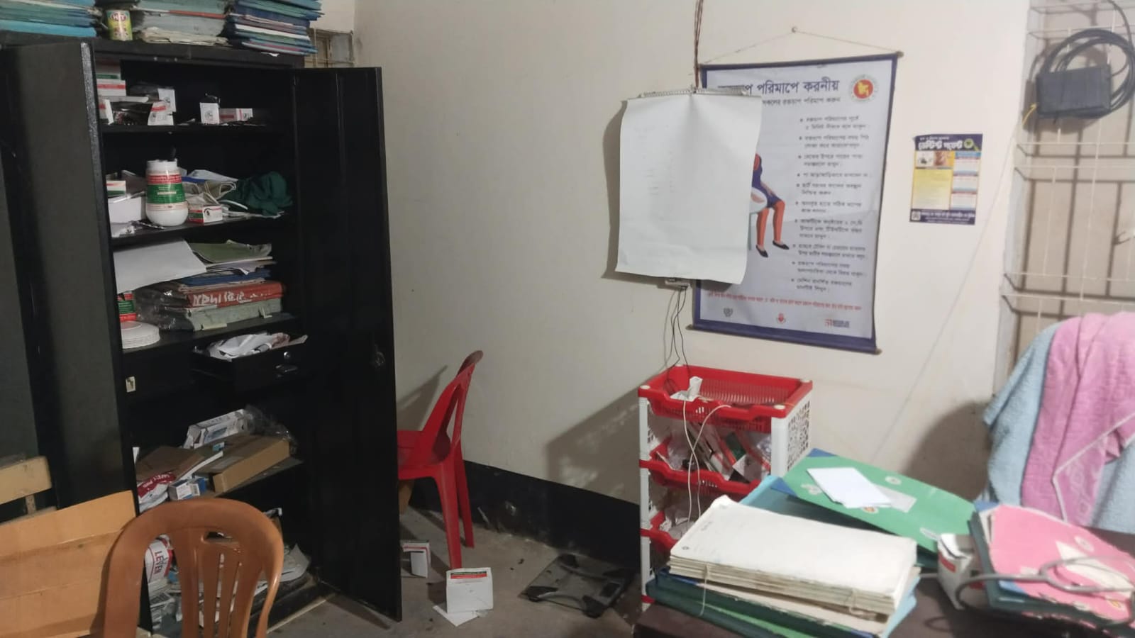 বকশিগঞ্জে কমিউনিটি ক্লিনিকে দুঃসাহসিক চুরি: সরঞ্জামসহ ওষুধ লুট